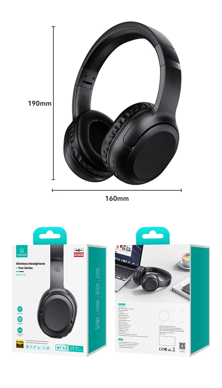 USAMS 40-Hour Wireless Earphones